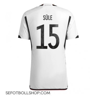 Billiga Tyskland Niklas Sule #15 Hemma fotbollskläder VM 2022 Kortärmad